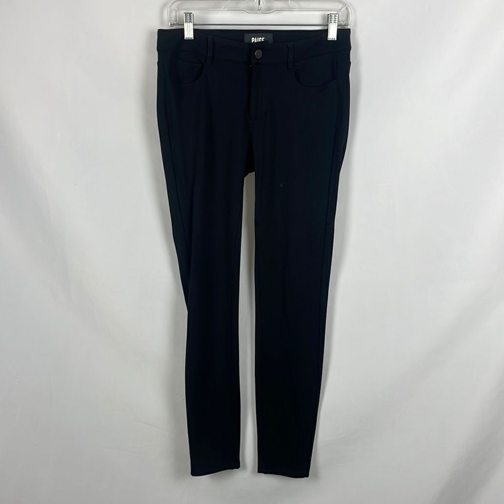 PAIGE Black Knit Ponte Huston Pants